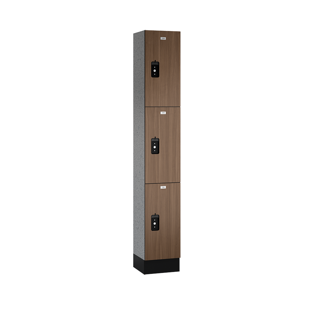 Traditional Phenolic Locker — 3 Tier, 1 Wide