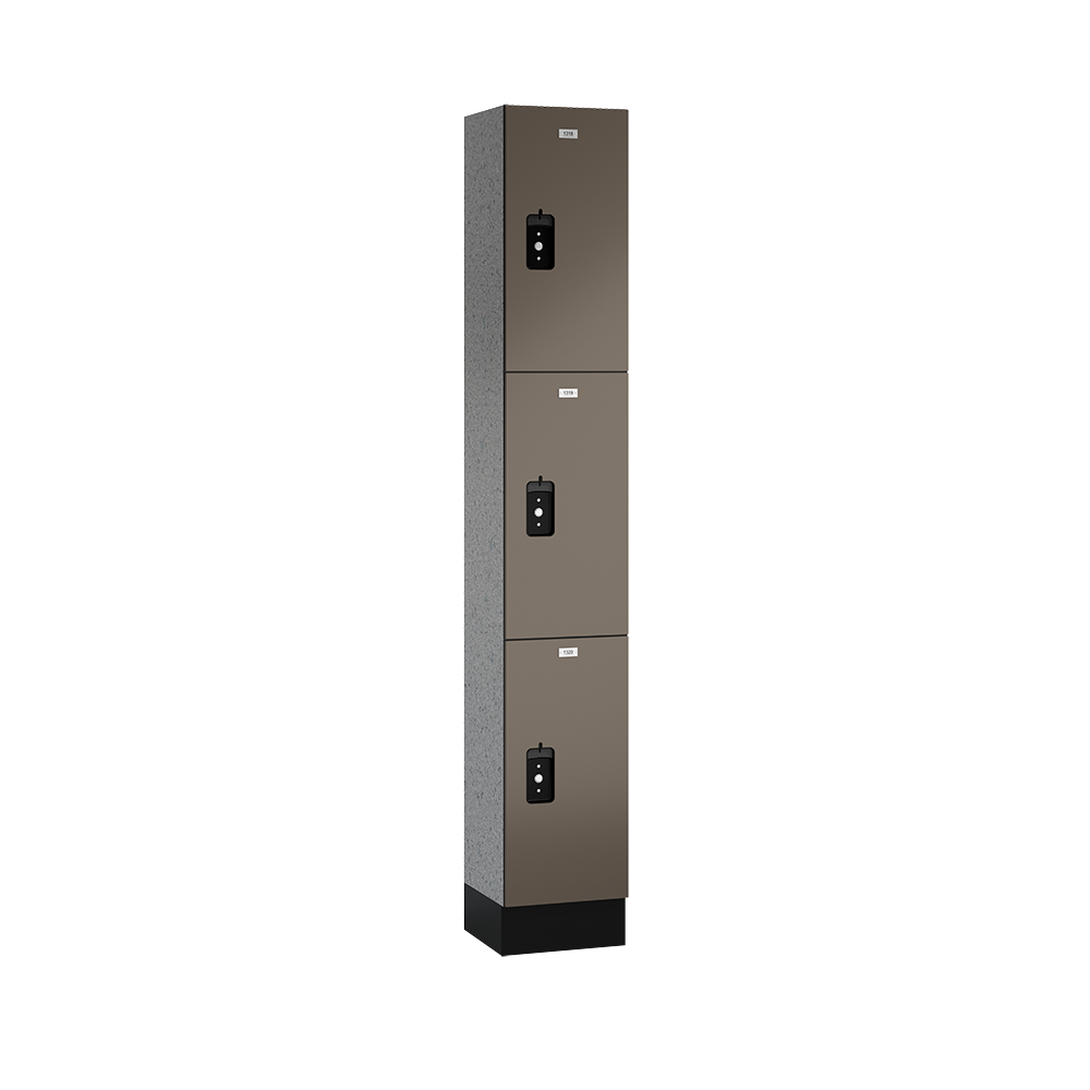 Traditional Phenolic Locker — 3 Tier, 1 Wide