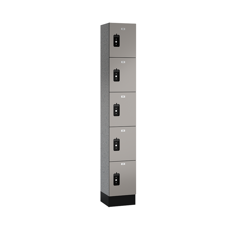 Traditional Phenolic Locker — 5 Tier, 1 Wide