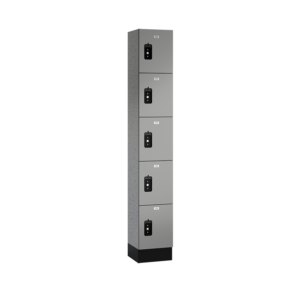 Traditional Phenolic Locker — 5 Tier, 1 Wide