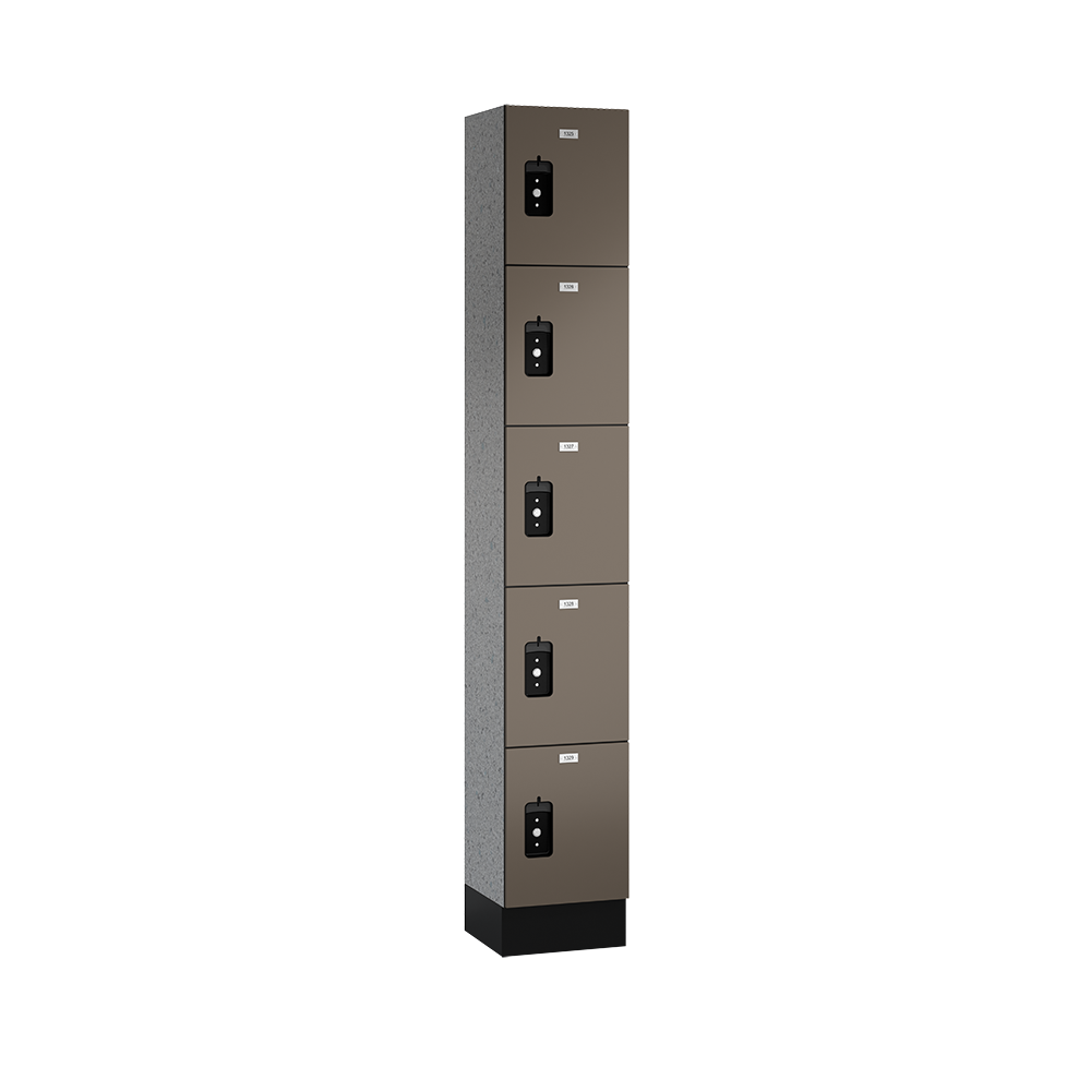 Traditional Phenolic Locker — 5 Tier, 1 Wide