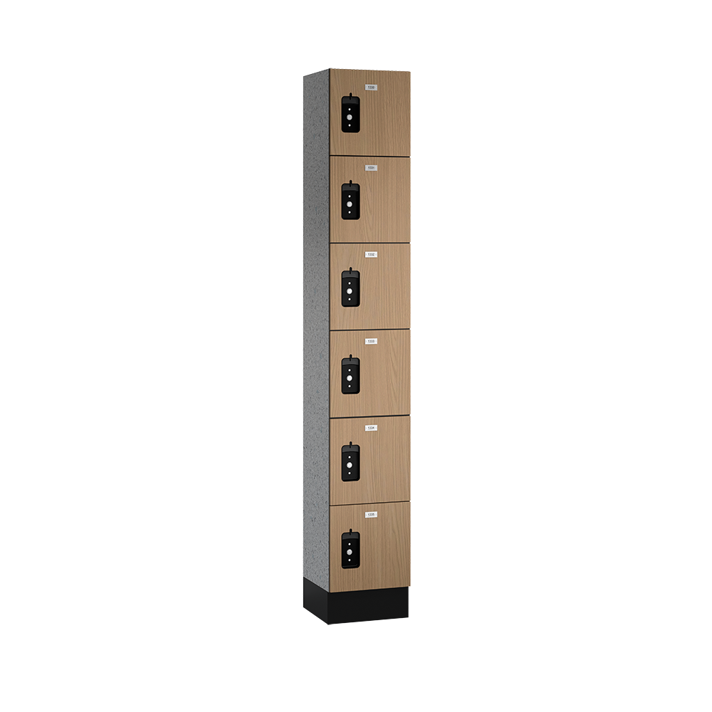 Traditional Phenolic Locker — 6 Tier, 1 Wide