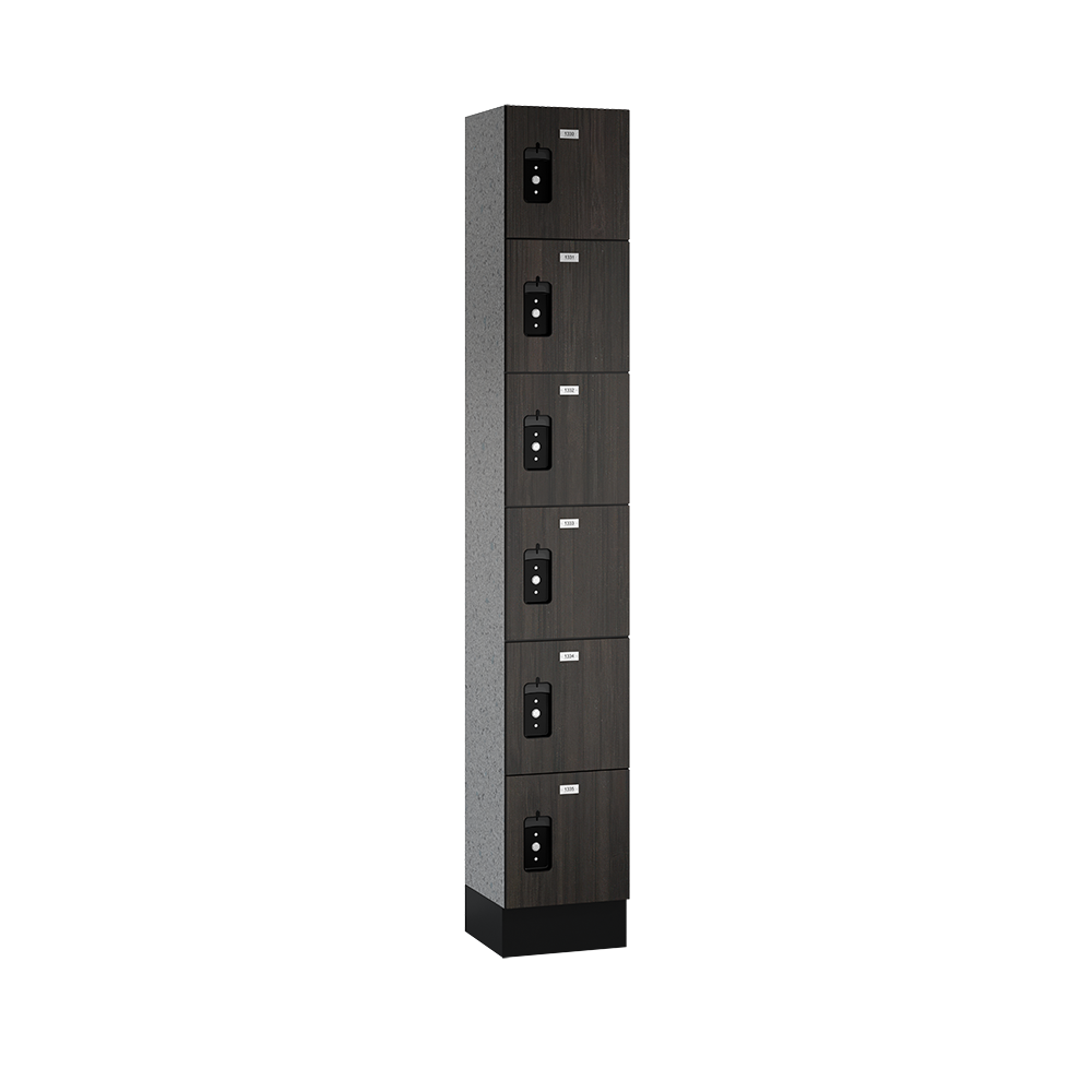 Traditional Phenolic Locker — 6 Tier, 1 Wide