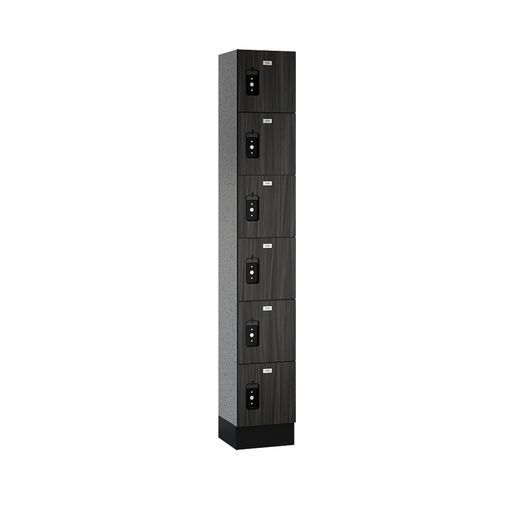 Traditional Phenolic Locker — 6 Tier, 1 Wide