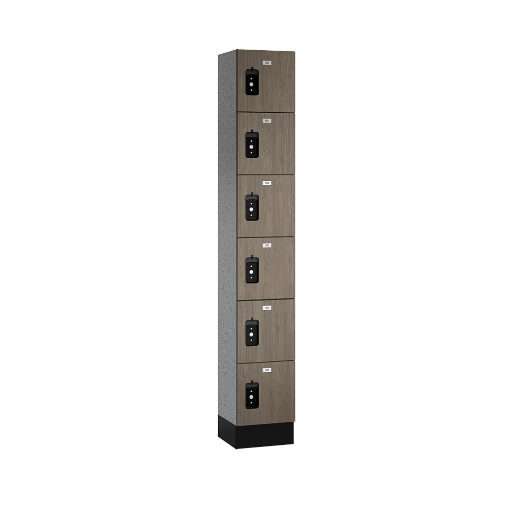Traditional Phenolic Locker — 6 Tier, 1 Wide