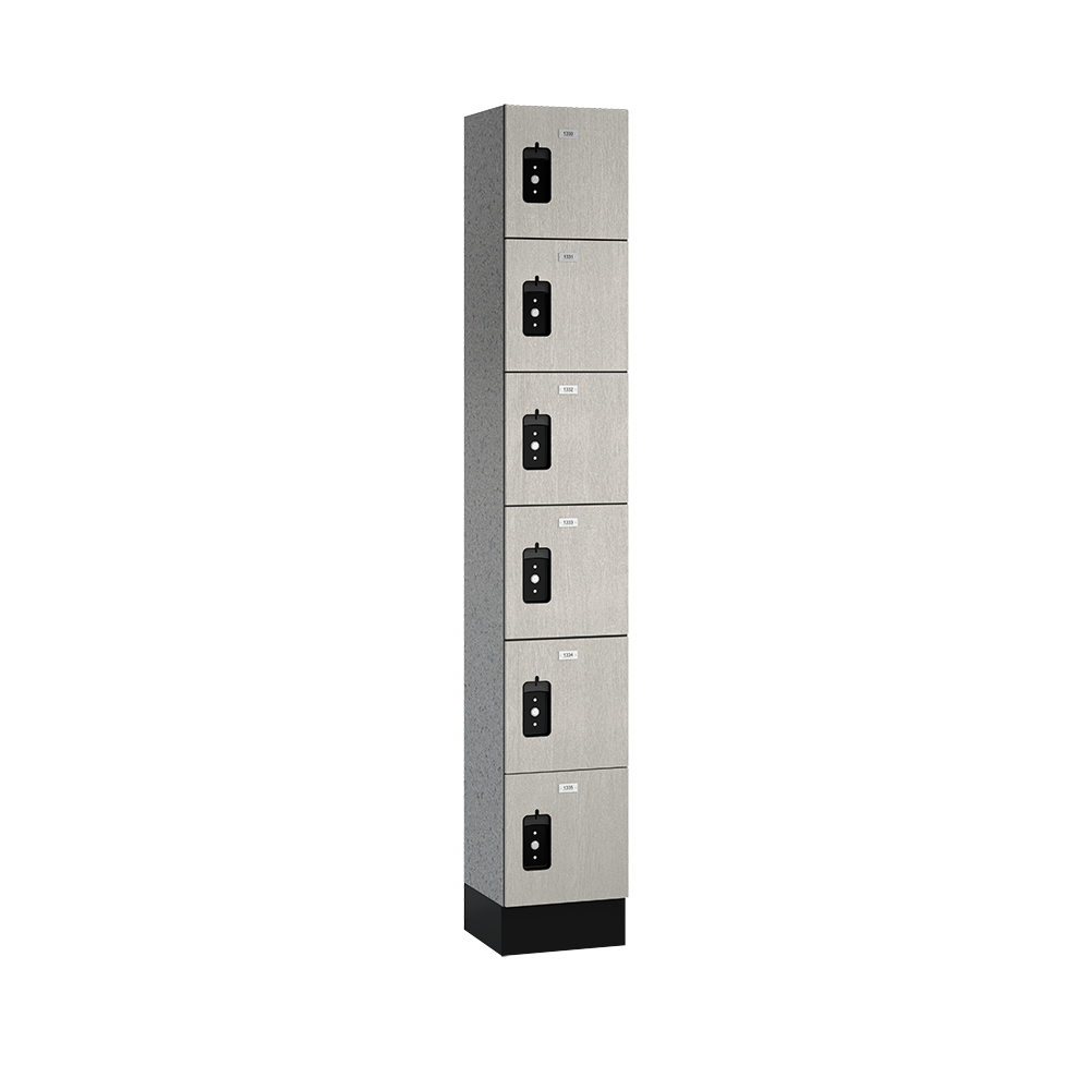Traditional Phenolic Locker — 6 Tier, 1 Wide
