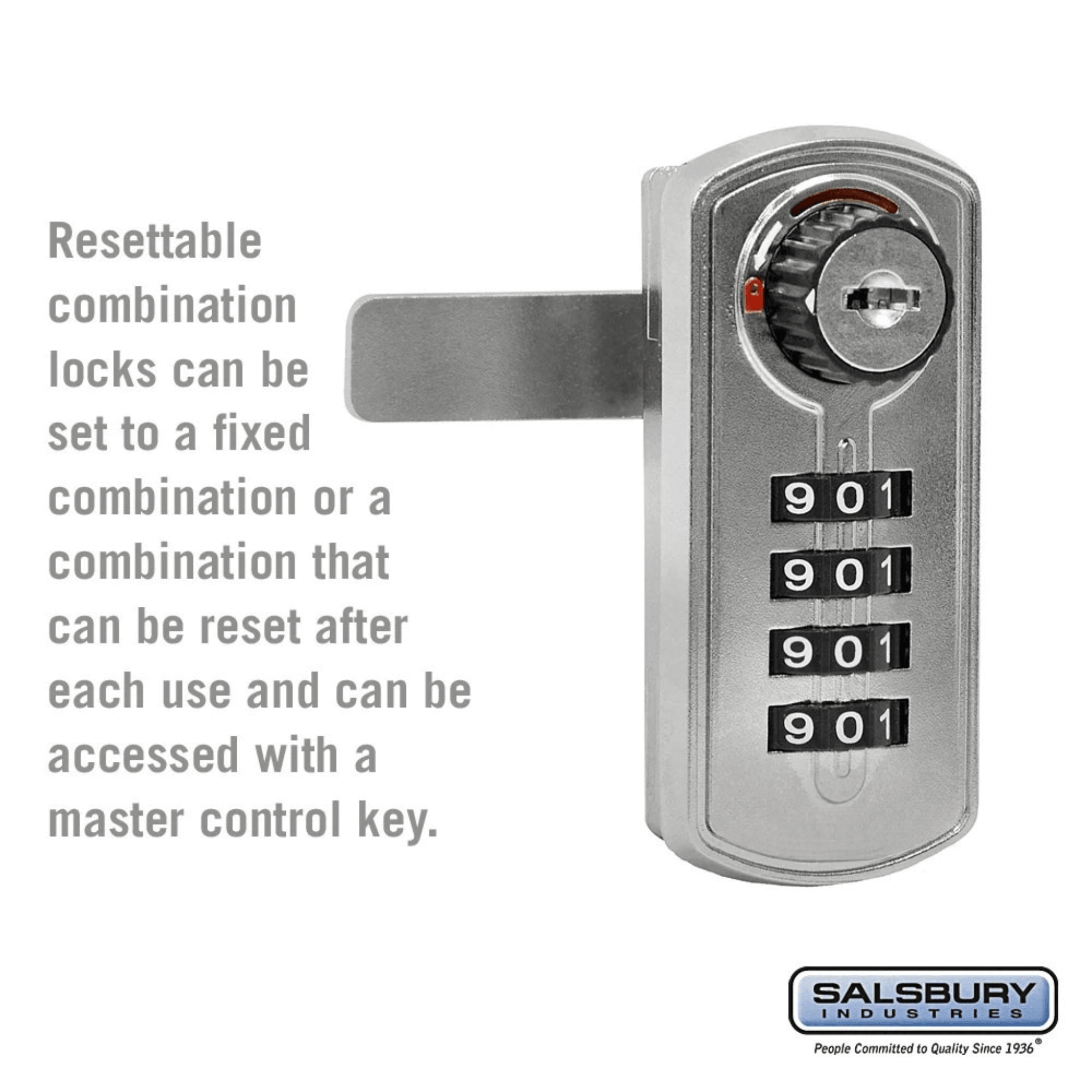 Resettable Combination Lock — Factory Installed