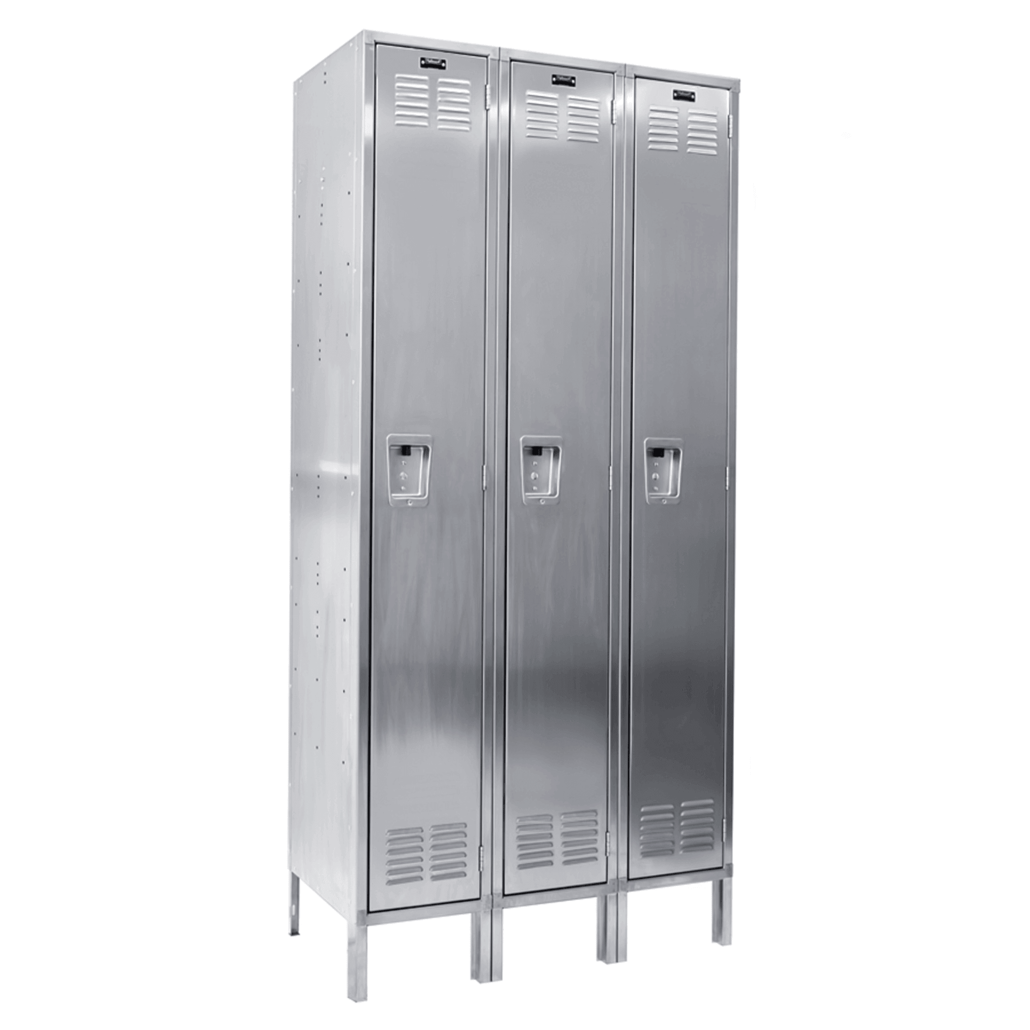 Hallowell 304 Stainless Steel Locker — 1 Tier, 3 Wide YourLockerStore
