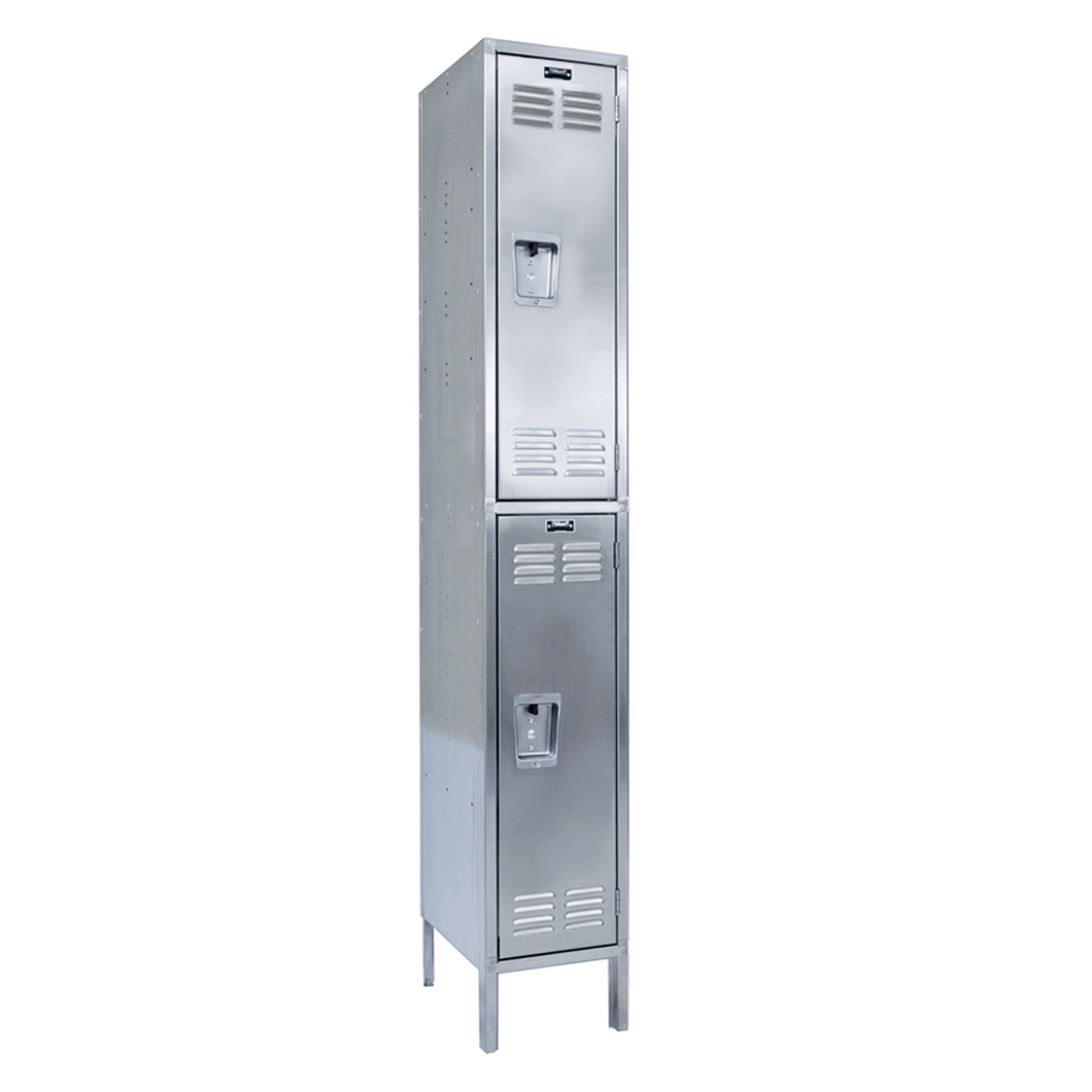 Hallowell 304 Stainless Steel Locker — 2 Tier, 1 Wide YourLockerStore