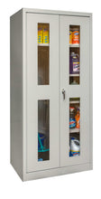 Load image into Gallery viewer, Hallowell 400 Series Commercial Storage+Wardrobe Combination Metal Cabinet — Safety View Door YourLockerStore