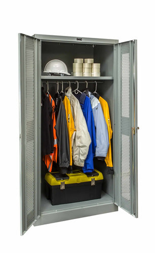 Hallowell 400 Series Commercial Wardrobe Metal Cabinets — Ventilated Door YourLockerStore