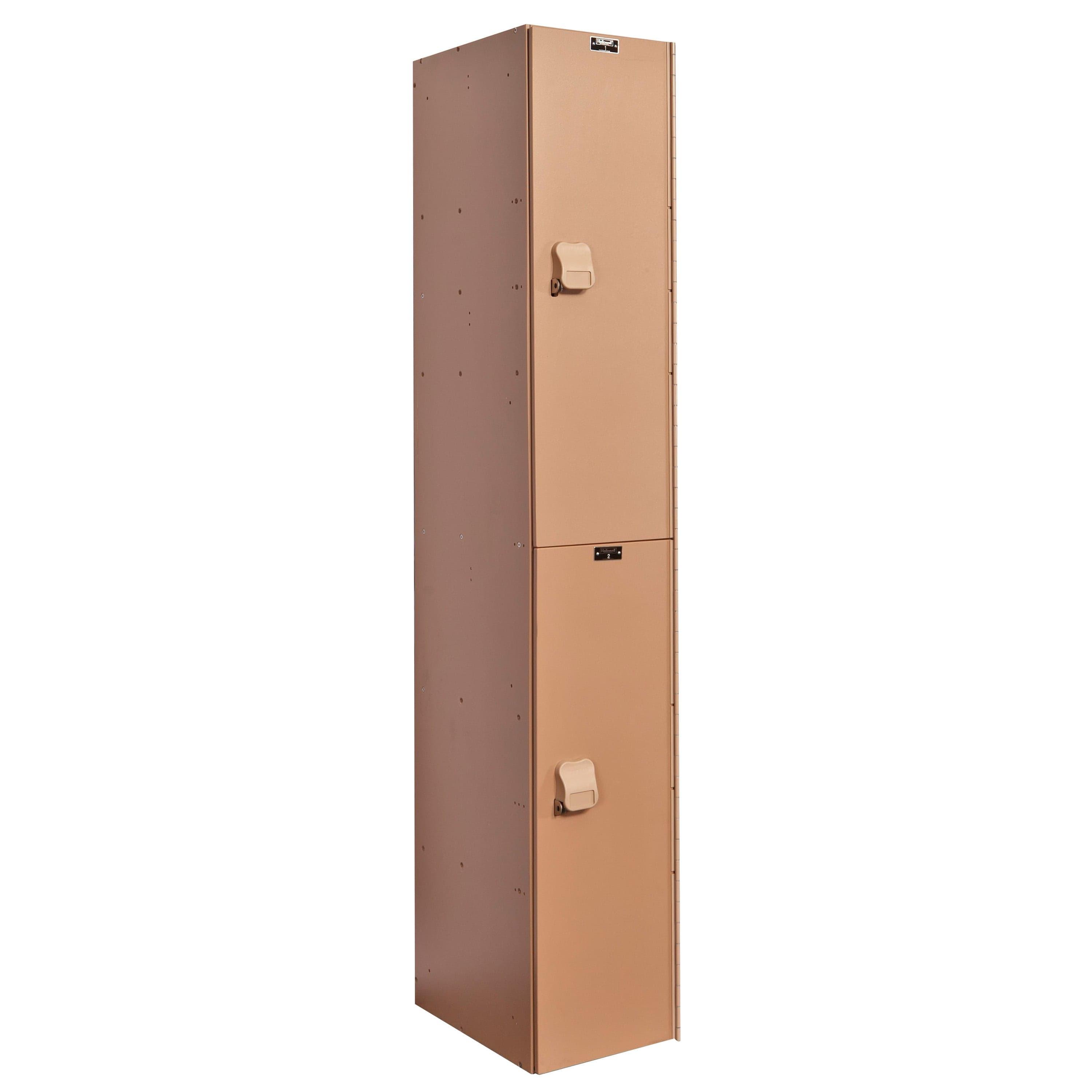 Hallowell AquaMax HDPE Solid Plastic Locker — 2 Tier, 1 Wide HPL1282-2A-TE YourLockerStore