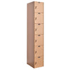Hallowell AquaMax HDPE Solid Plastic Locker — 6 Tier, 1 Wide HPL1282-6A-TE YourLockerStore