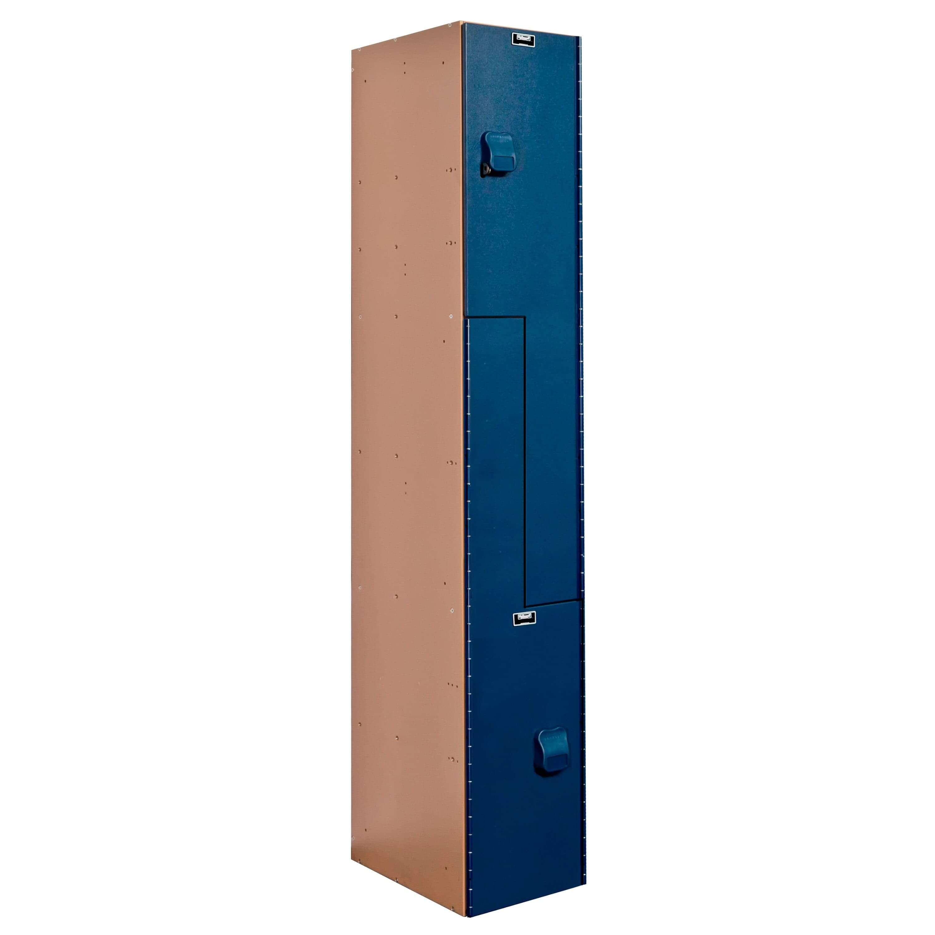 Hallowell AquaMax HDPE Solid Plastic Locker — Z Tier, 1 Wide HPL1282-ZA-TB YourLockerStore
