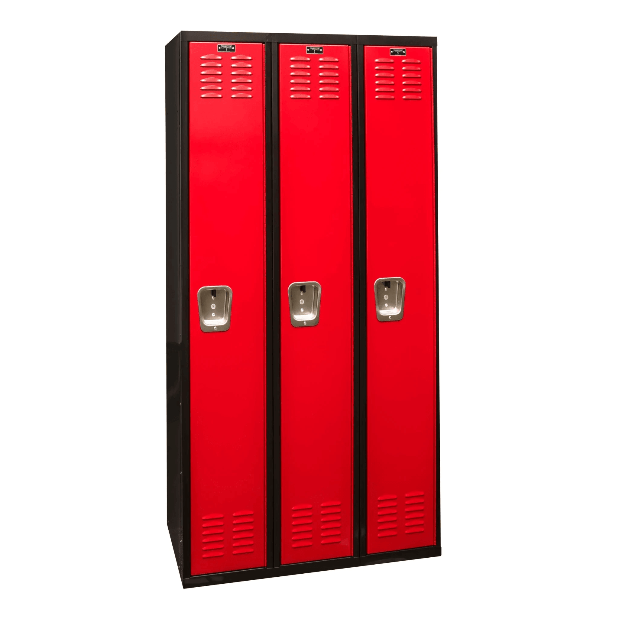 Hallowell Black Tie Steel Locker — 1 Tier, 3 Wide U1282-1MR YourLockerStore