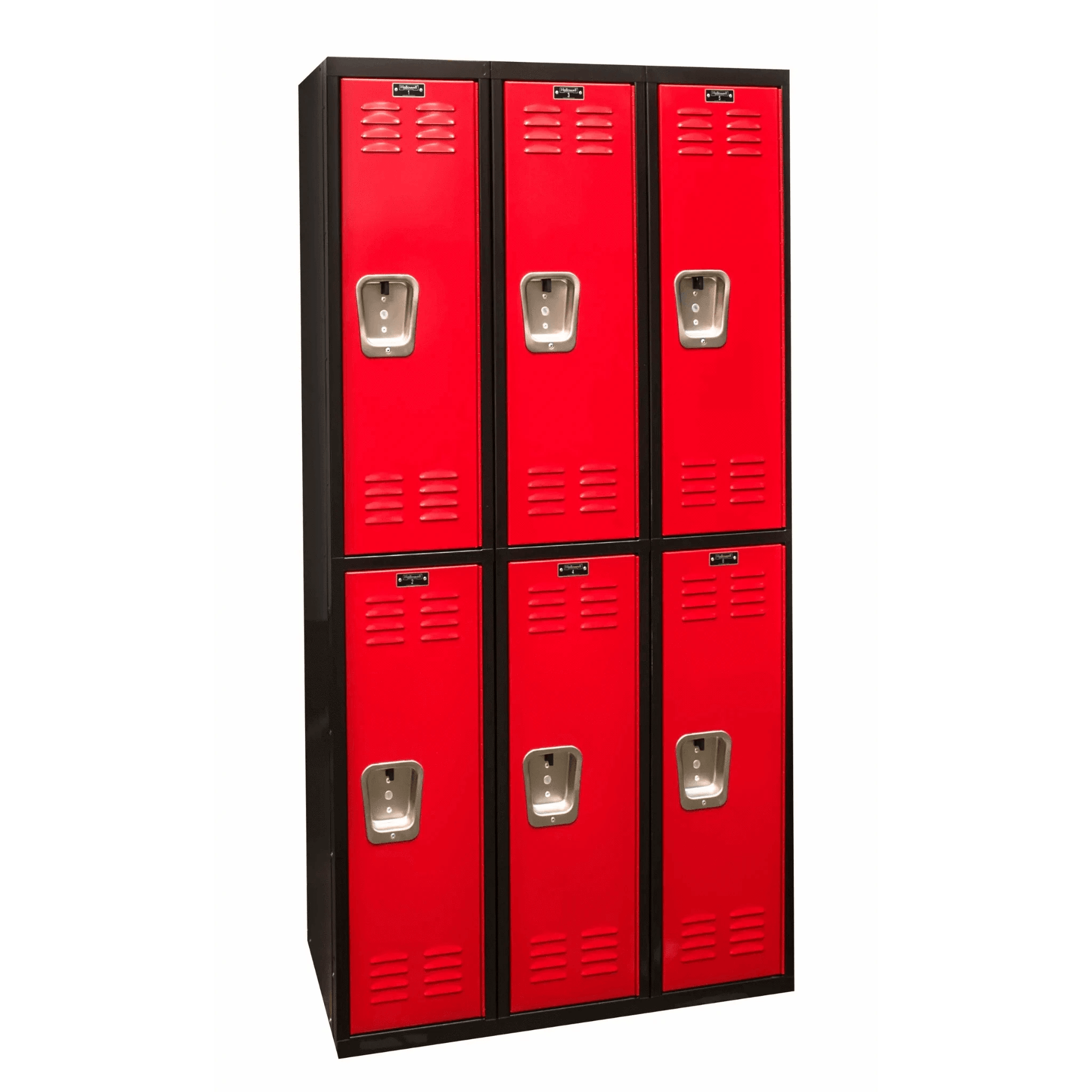 Hallowell Black Tie Steel Locker — 2 Tier, 3 Wide U3282-1MR YourLockerStore