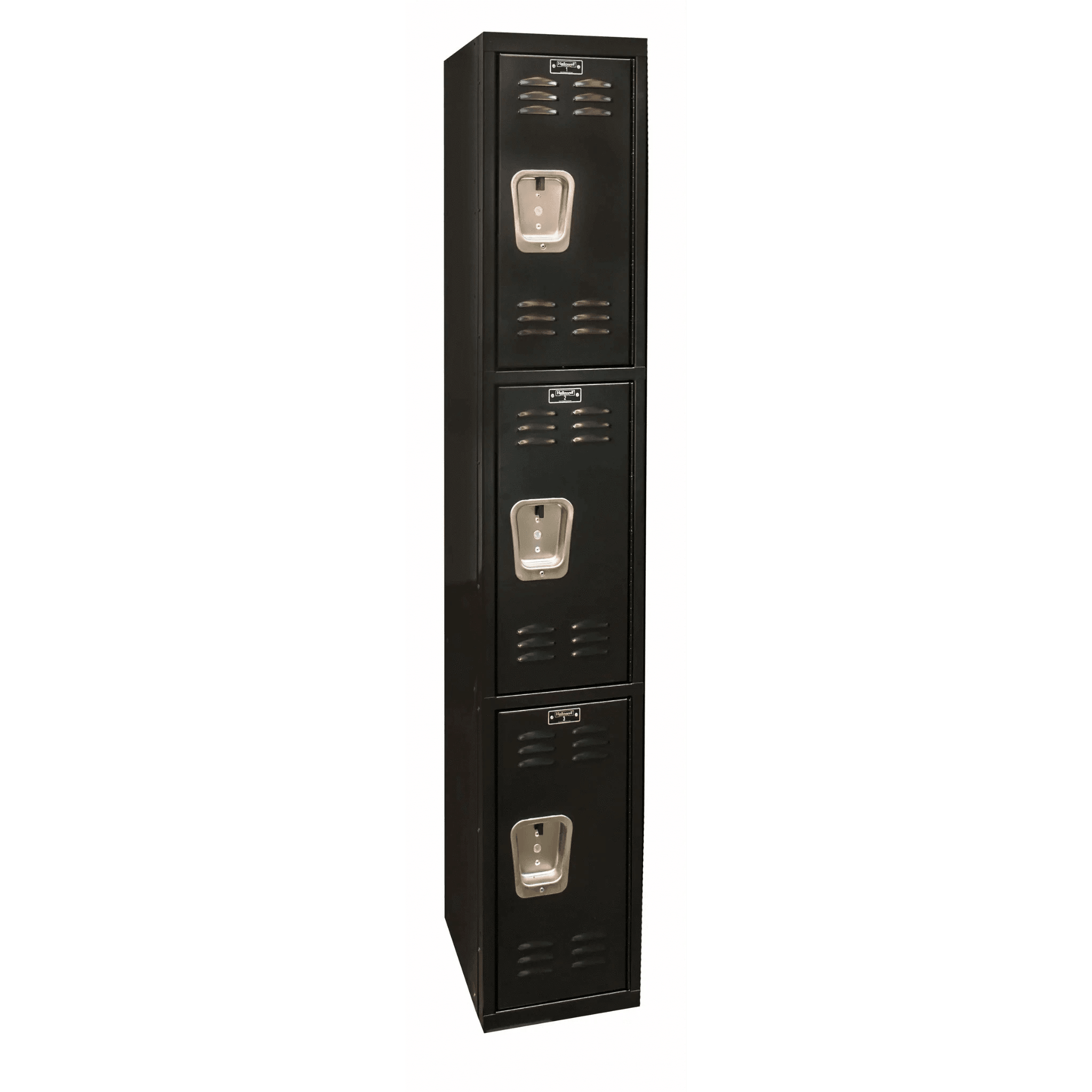 Hallowell Black Tie Steel Locker — 3 Tier, 1 Wide U1282-2ME YourLockerStore