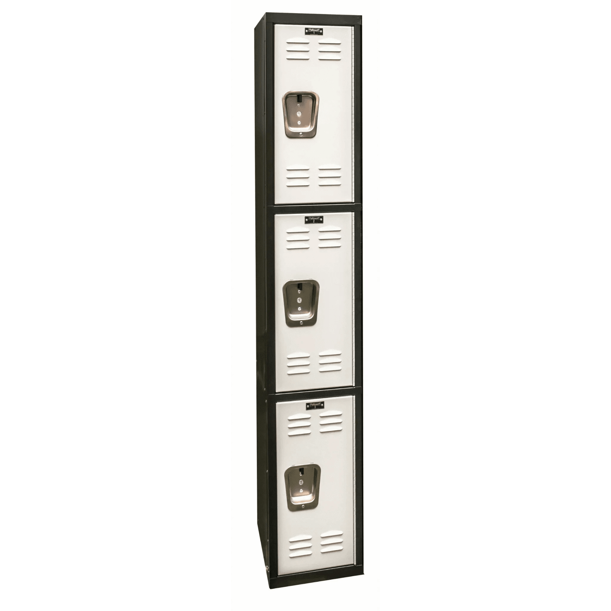 Hallowell Black Tie Steel Locker — 3 Tier, 1 Wide U1282-2MP YourLockerStore