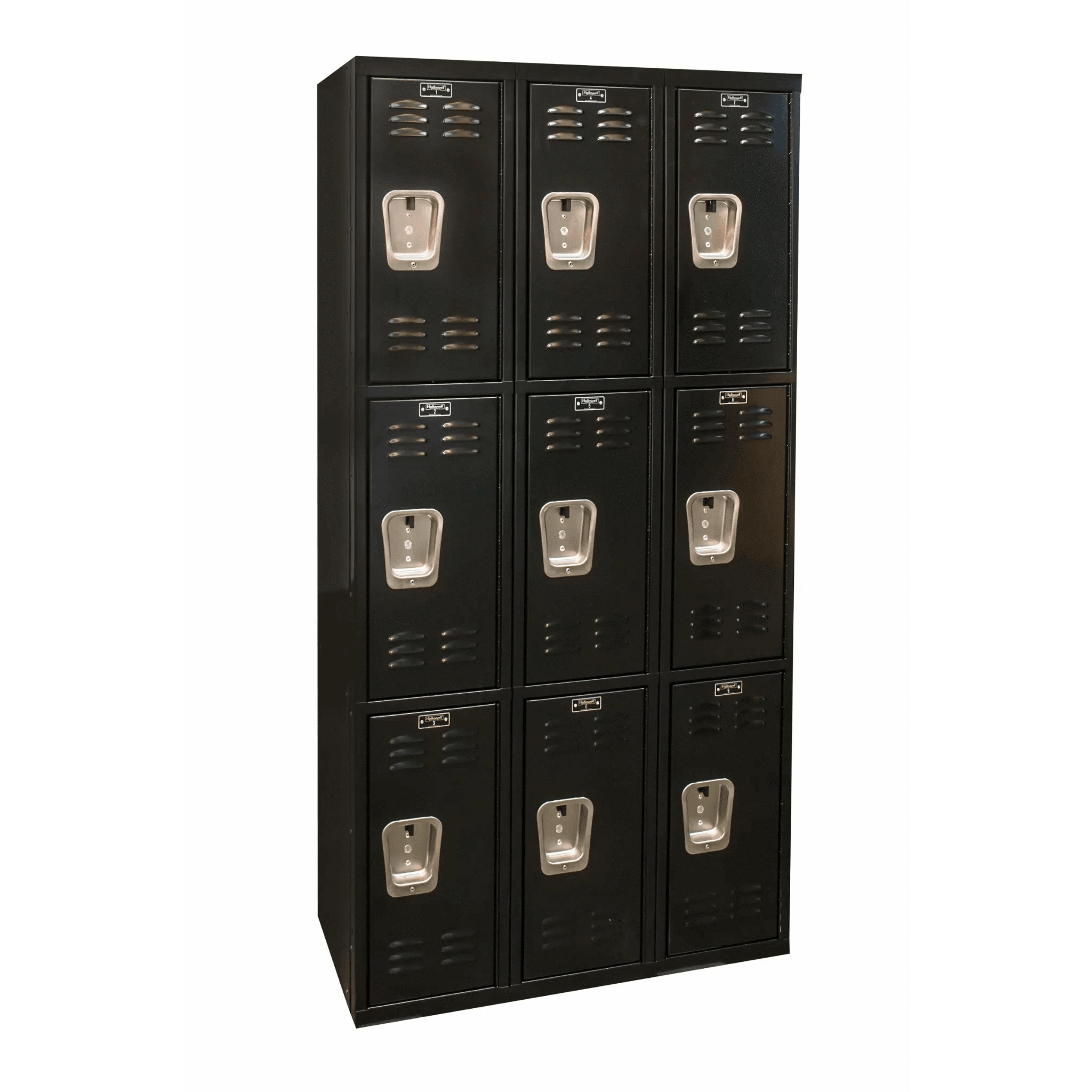 Hallowell Black Tie Steel Locker — 3 Tier, 3 Wide U3282-2ME YourLockerStore