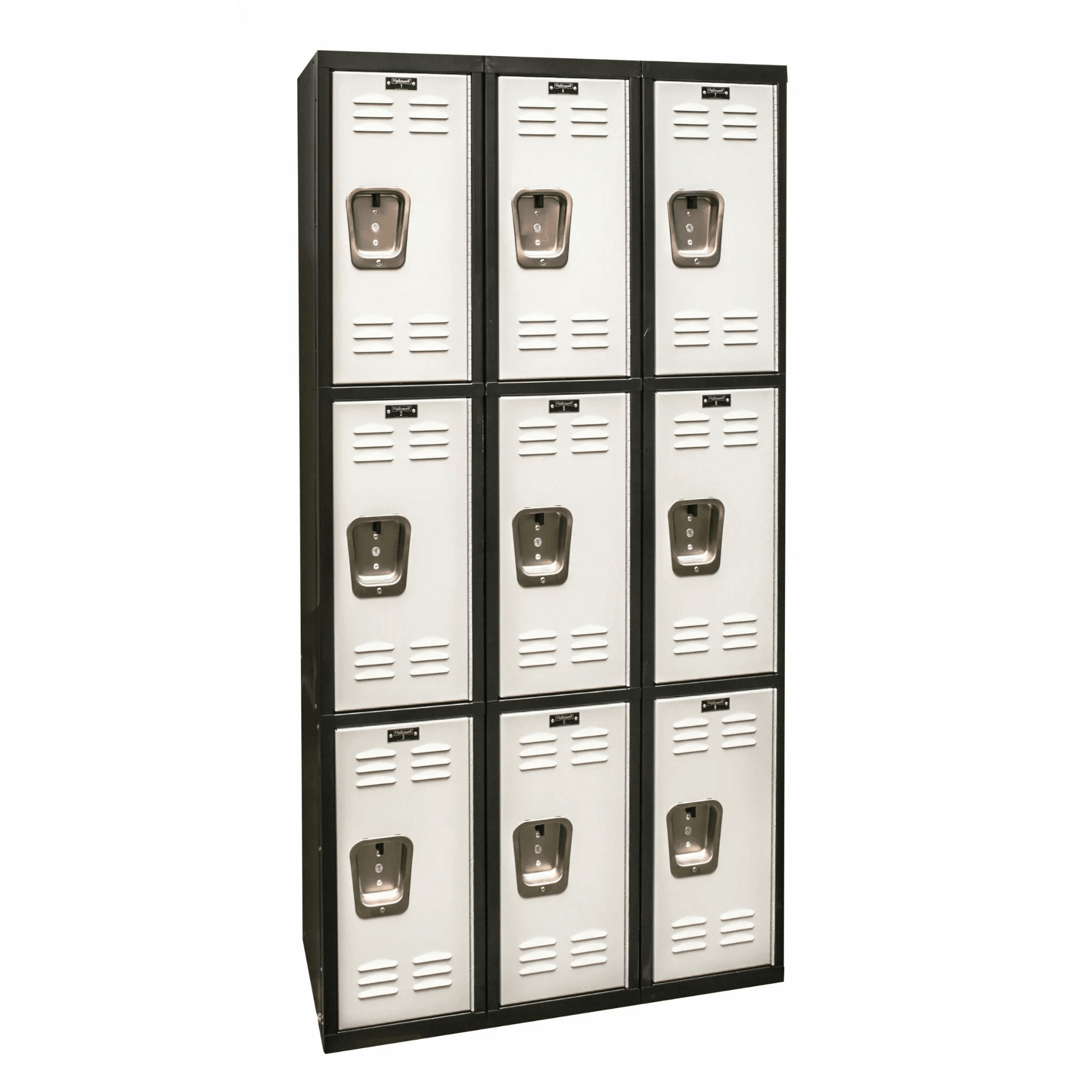Hallowell Black Tie Steel Locker — 3 Tier, 3 Wide U3282-2MP YourLockerStore