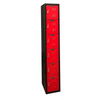 Hallowell Black Tie Steel Locker — 6 Tier, 1 Wide U1282-3MR YourLockerStore