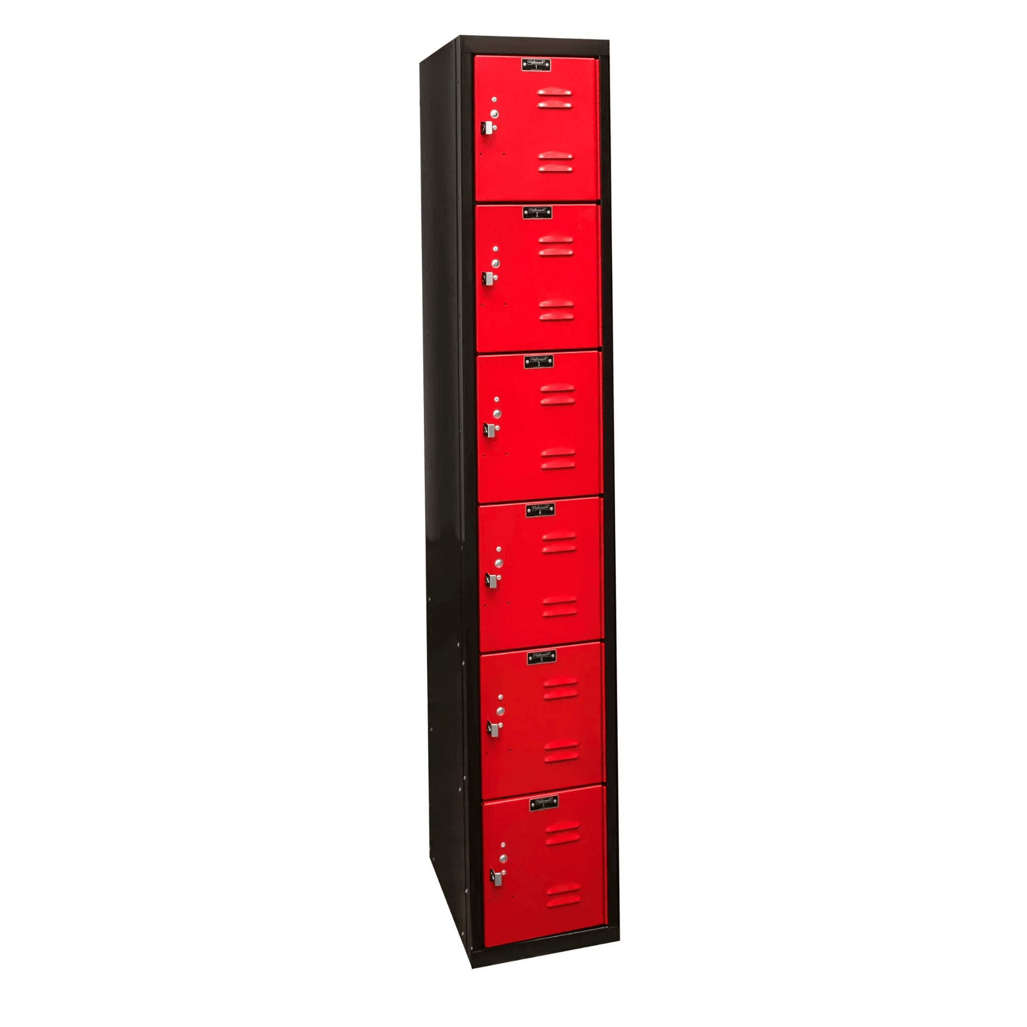 Hallowell Black Tie Steel Locker — 6 Tier, 1 Wide U1282-3MR YourLockerStore