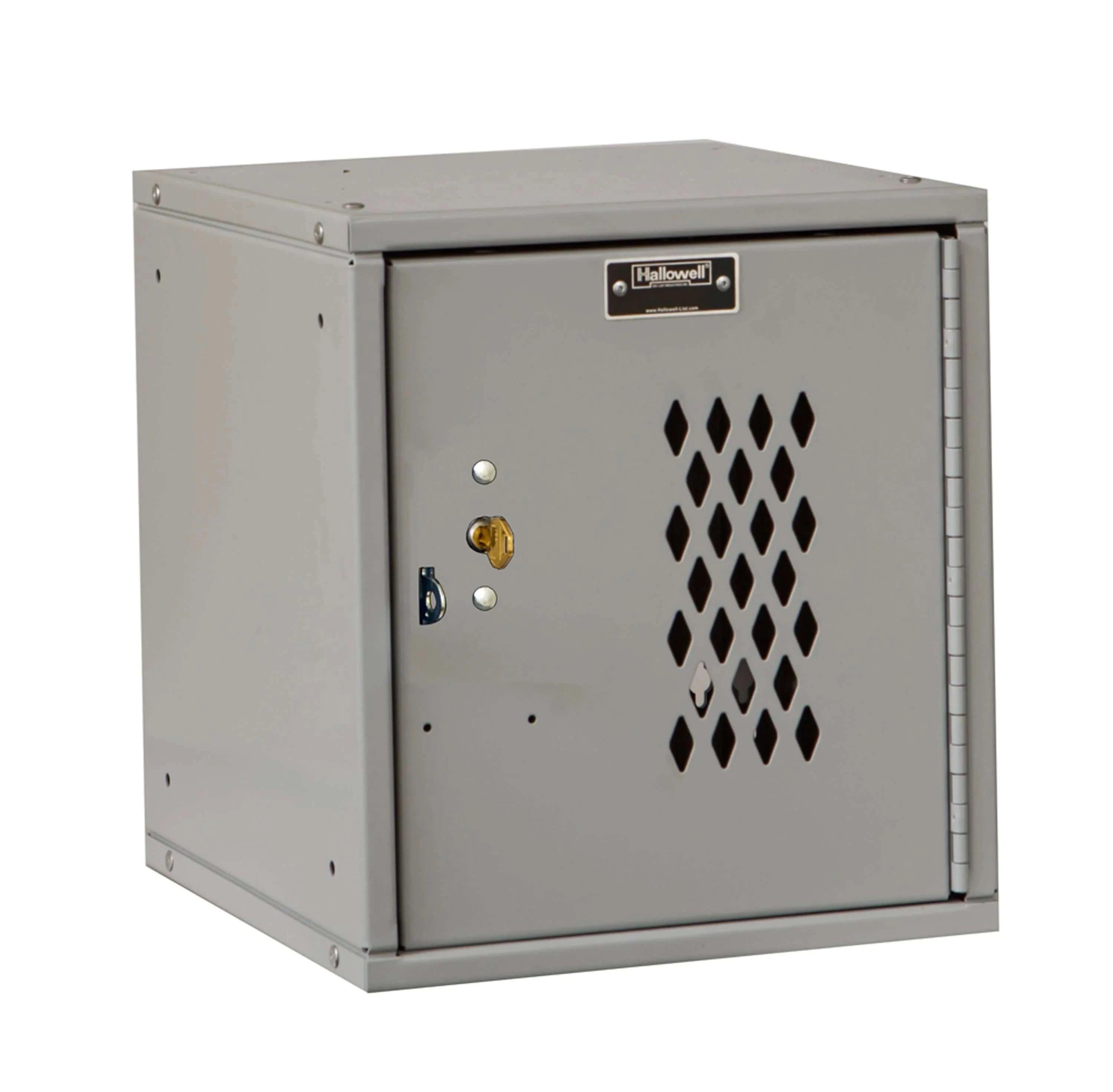 Hallowell Cubix Modular Steel Locker with Vented Door HC121212-1PL-K-PL YourLockerStore