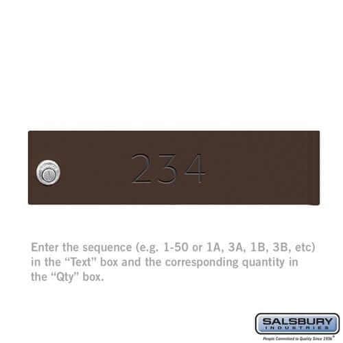 Hallowell Custom Door Engraving [Cluster Box Unit, CBU Parcel Locker, Regency CBU] 3377 YourLockerStore