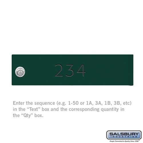 Hallowell Custom Door Engraving [Cluster Box Unit, CBU Parcel Locker, Regency CBU] 3379 YourLockerStore