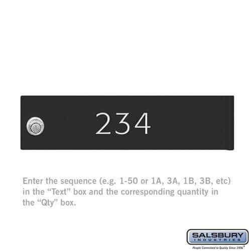 Hallowell Custom Door Engraving [Cluster Box Unit, CBU Parcel Locker, Regency CBU] YourLockerStore