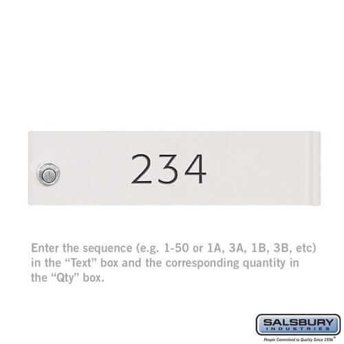 Hallowell Custom Door Engraving [Cluster Box Unit, CBU Parcel Locker, Regency CBU] YourLockerStore