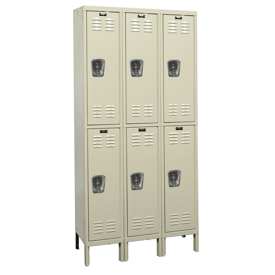 Hallowell Galvanite Steel Locker — 2 Tier, 3 Wide YourLockerStore