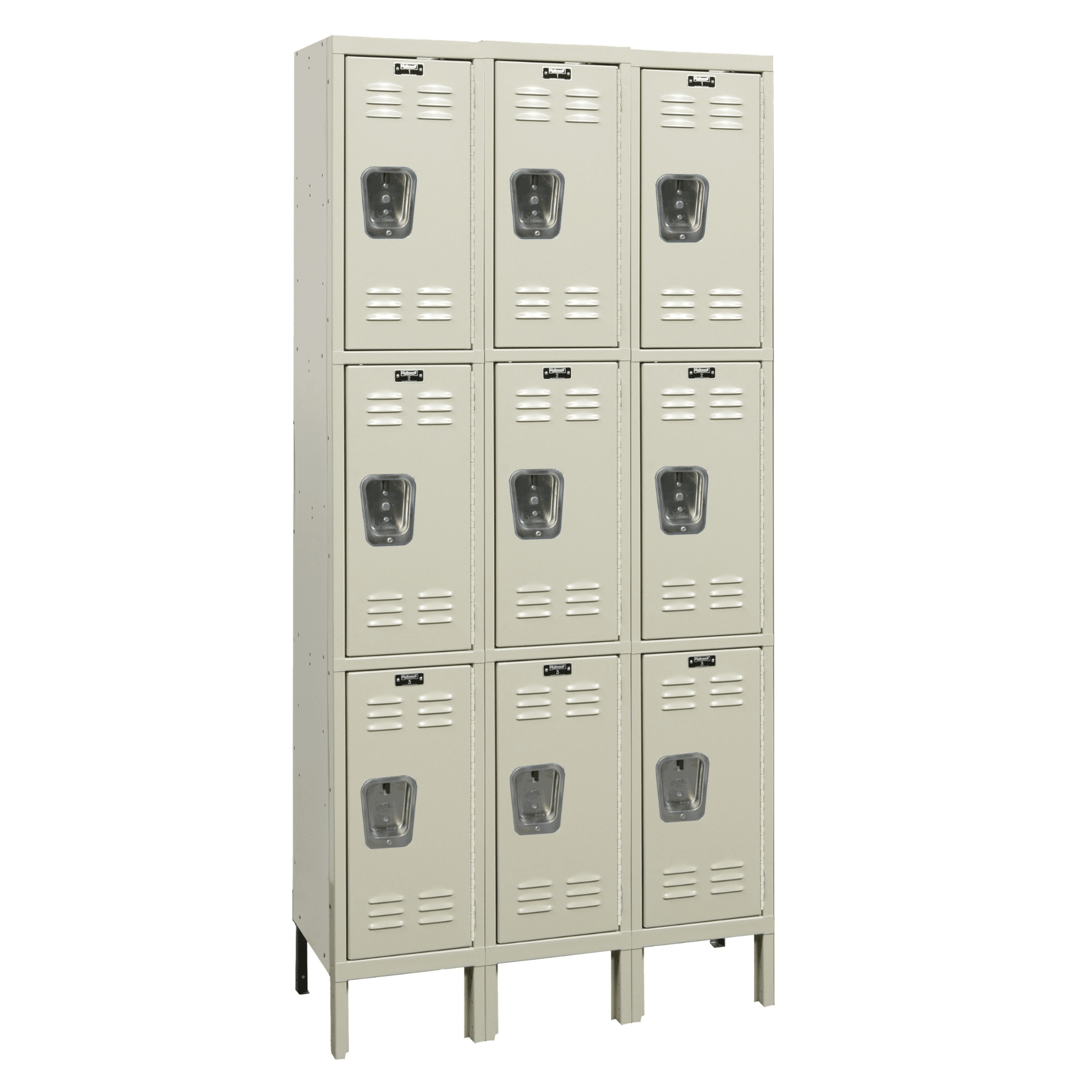 Hallowell Galvanite Steel Locker — 3 Tier, 3 Wide YourLockerStore