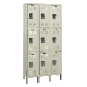 Hallowell Galvanite Steel Locker — 3 Tier, 3 Wide YourLockerStore