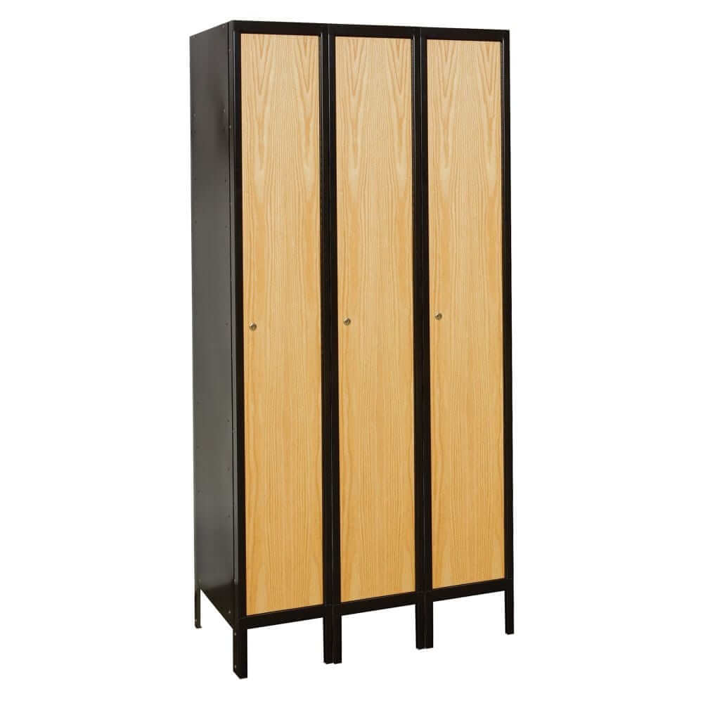 Hallowell Hybrid Metal+Wood Locker — 1 Tier, 3 Wide UW3288-1MEW YourLockerStore