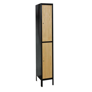 Hallowell Hybrid Metal+Wood Locker — 2 Tier, 1 Wide UW1288-2MEW YourLockerStore