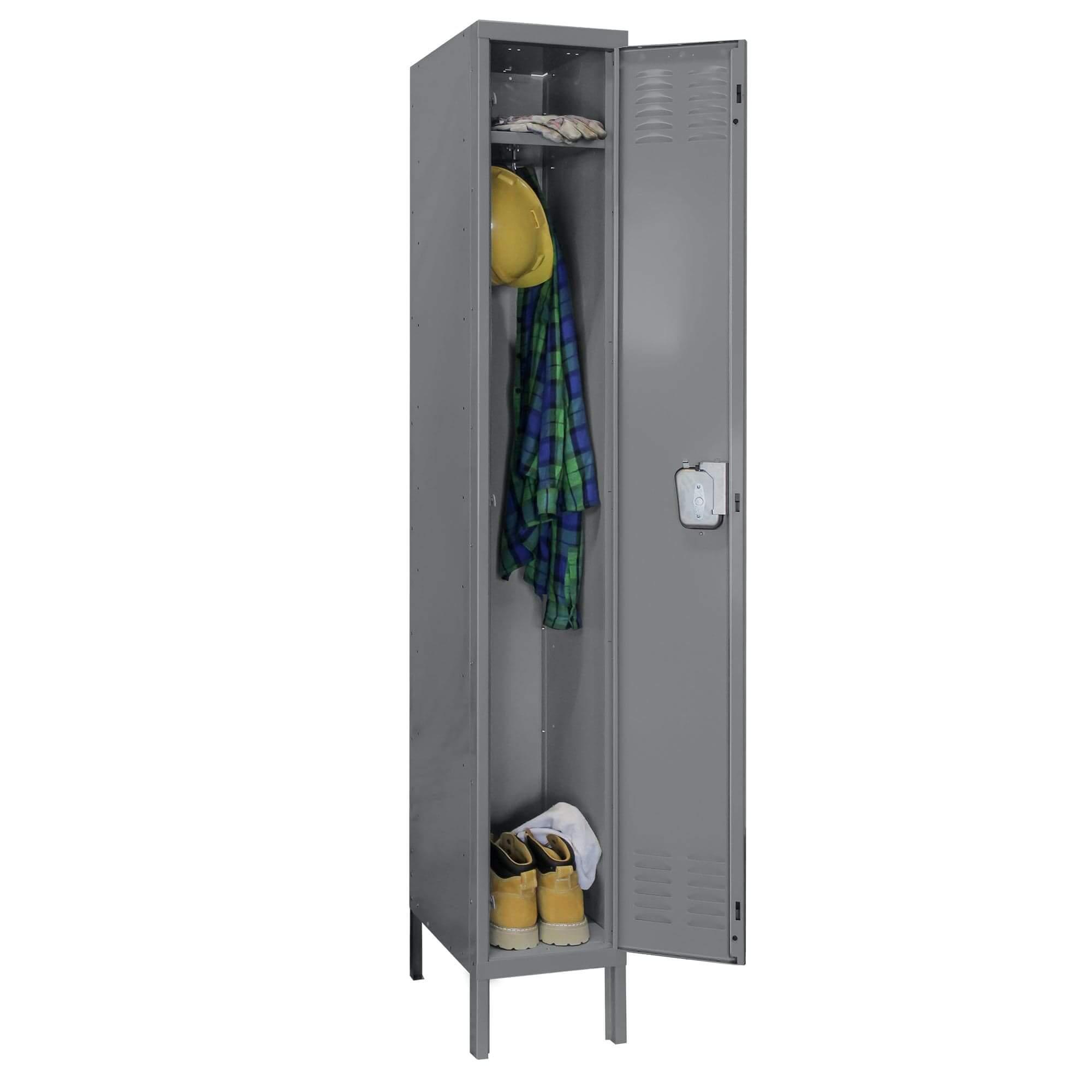 Hallowell Premium Louvered Steel Locker — 1 Tier, 1 Wide YourLockerStore