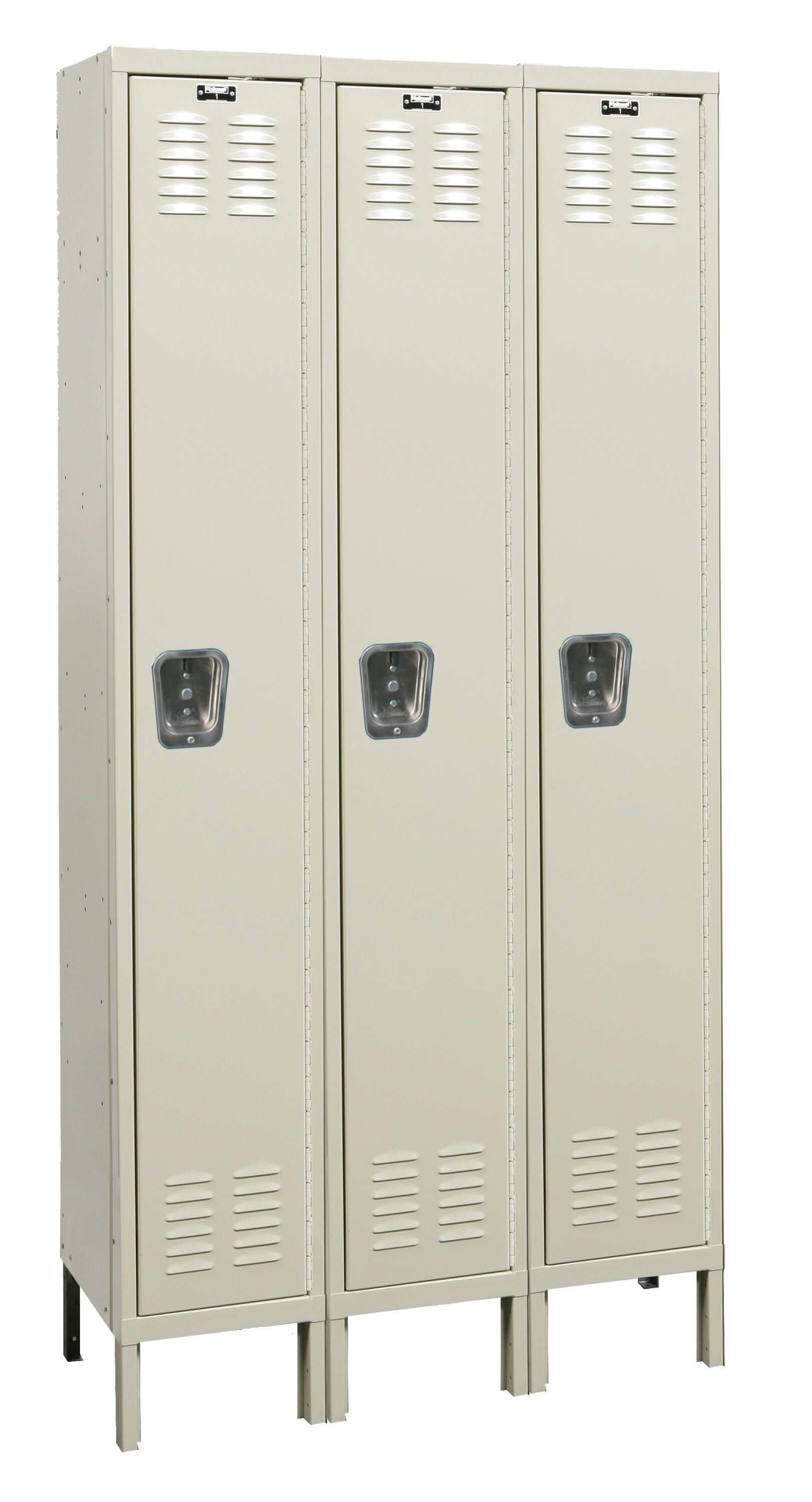 Hallowell Premium Louvered Steel Locker — 1 Tier, 3 Wide U3226-1PT YourLockerStore