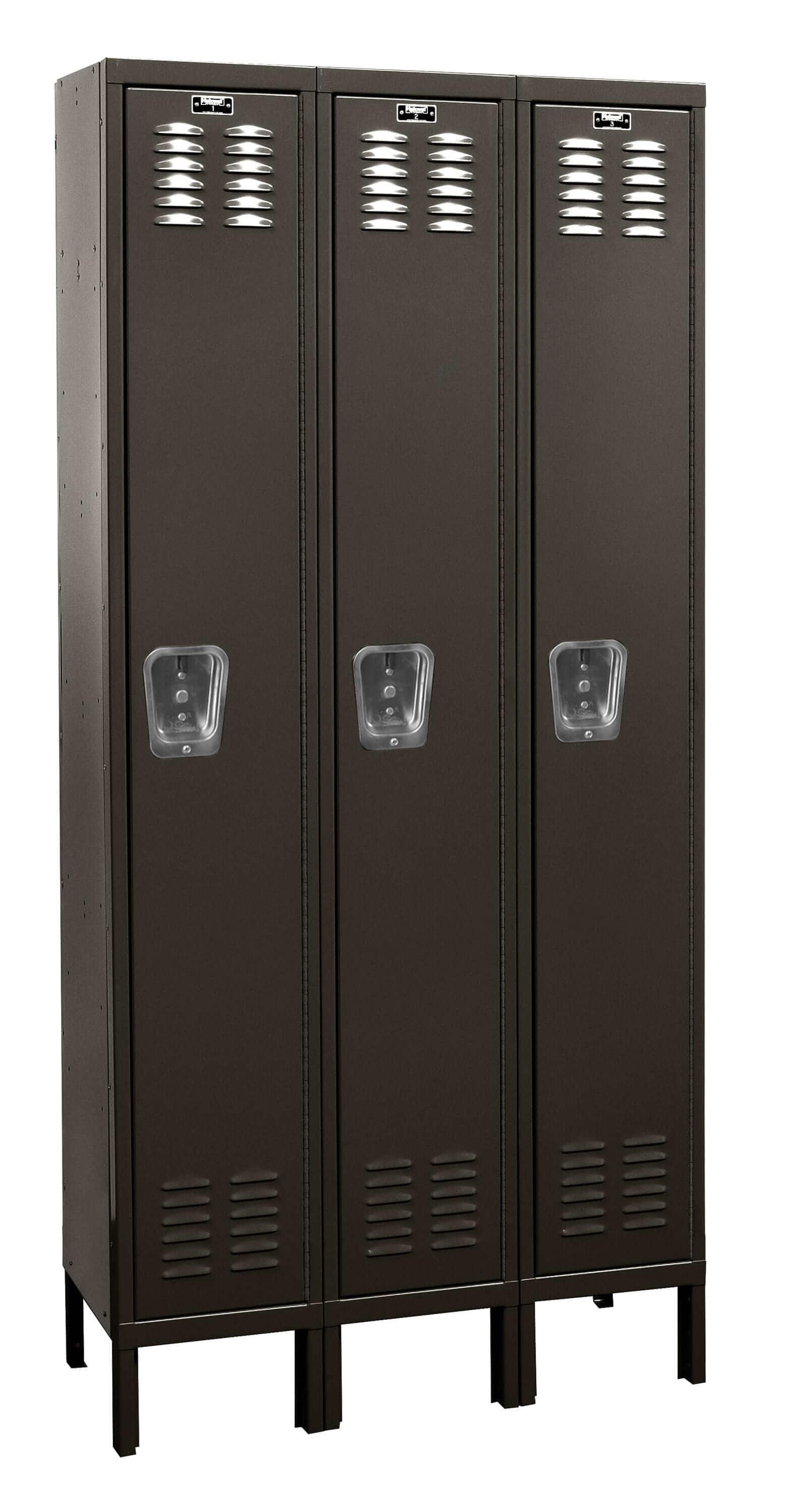 Hallowell Premium Louvered Steel Locker — 1 Tier, 3 Wide U3228-1ME YourLockerStore