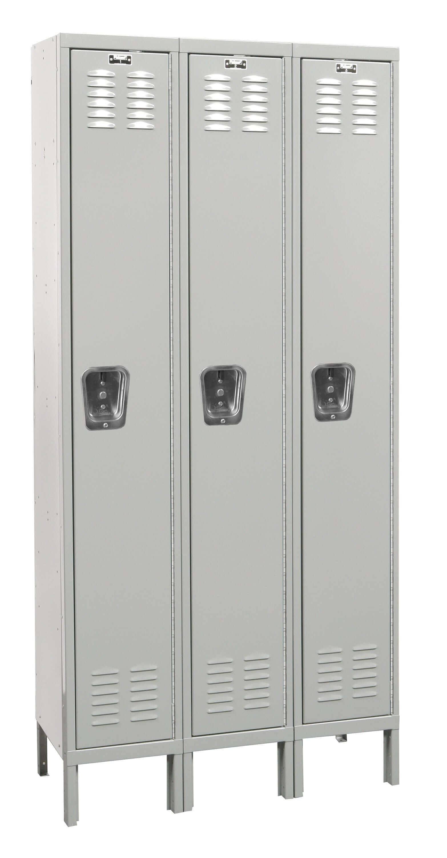 Hallowell Premium Louvered Steel Locker — 1 Tier, 3 Wide U3228-1PL YourLockerStore