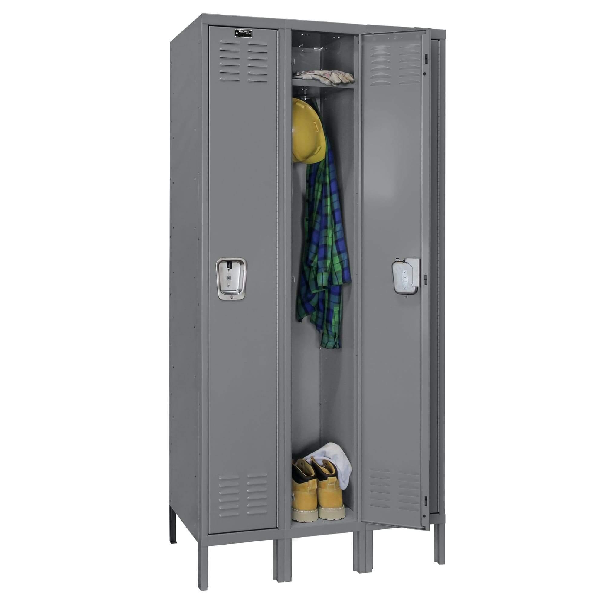 Hallowell Premium Louvered Steel Locker — 1 Tier, 3 Wide YourLockerStore