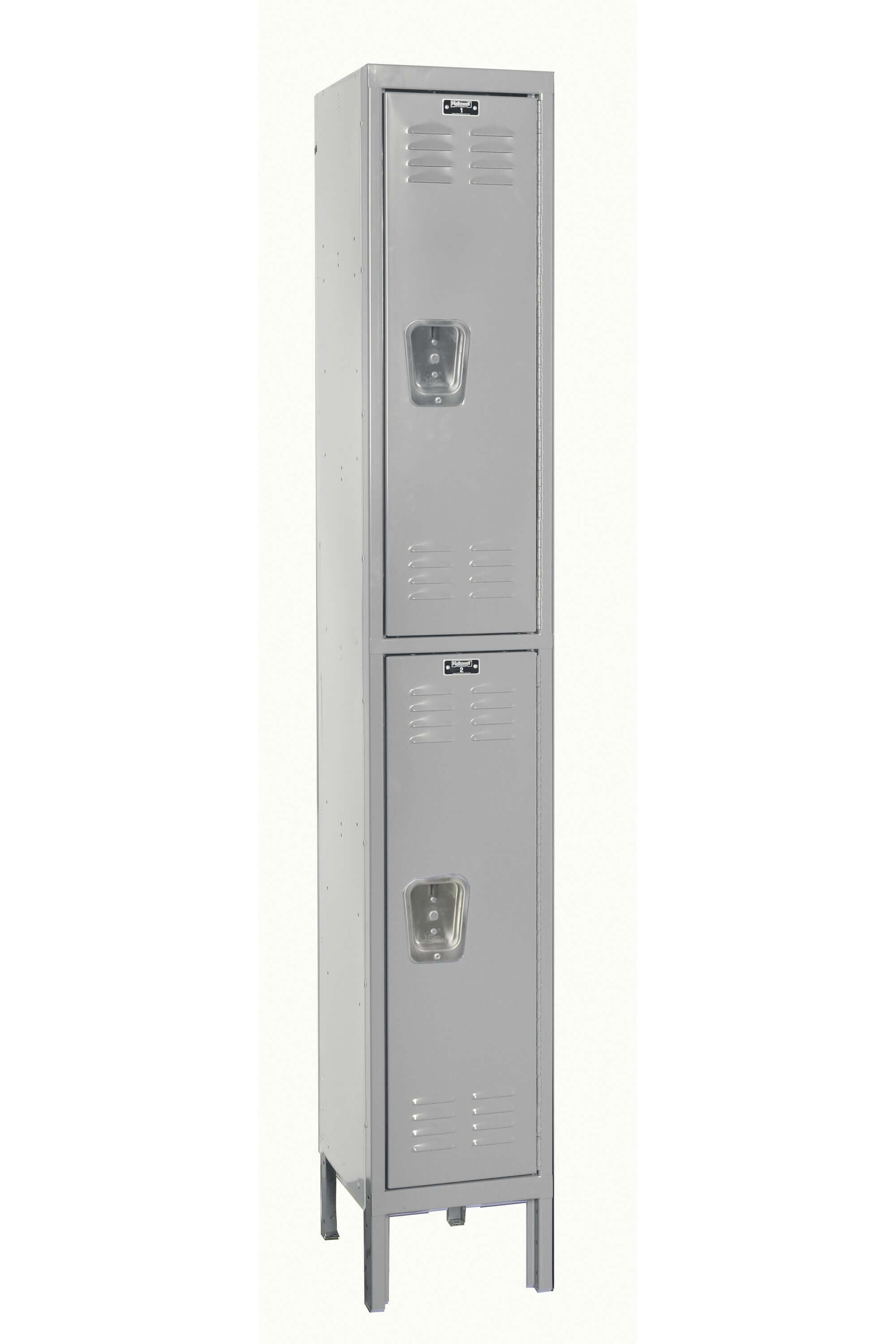 Hallowell Premium Louvered Steel Locker — 2 Tier, 1 Wide U1228-2PL YourLockerStore