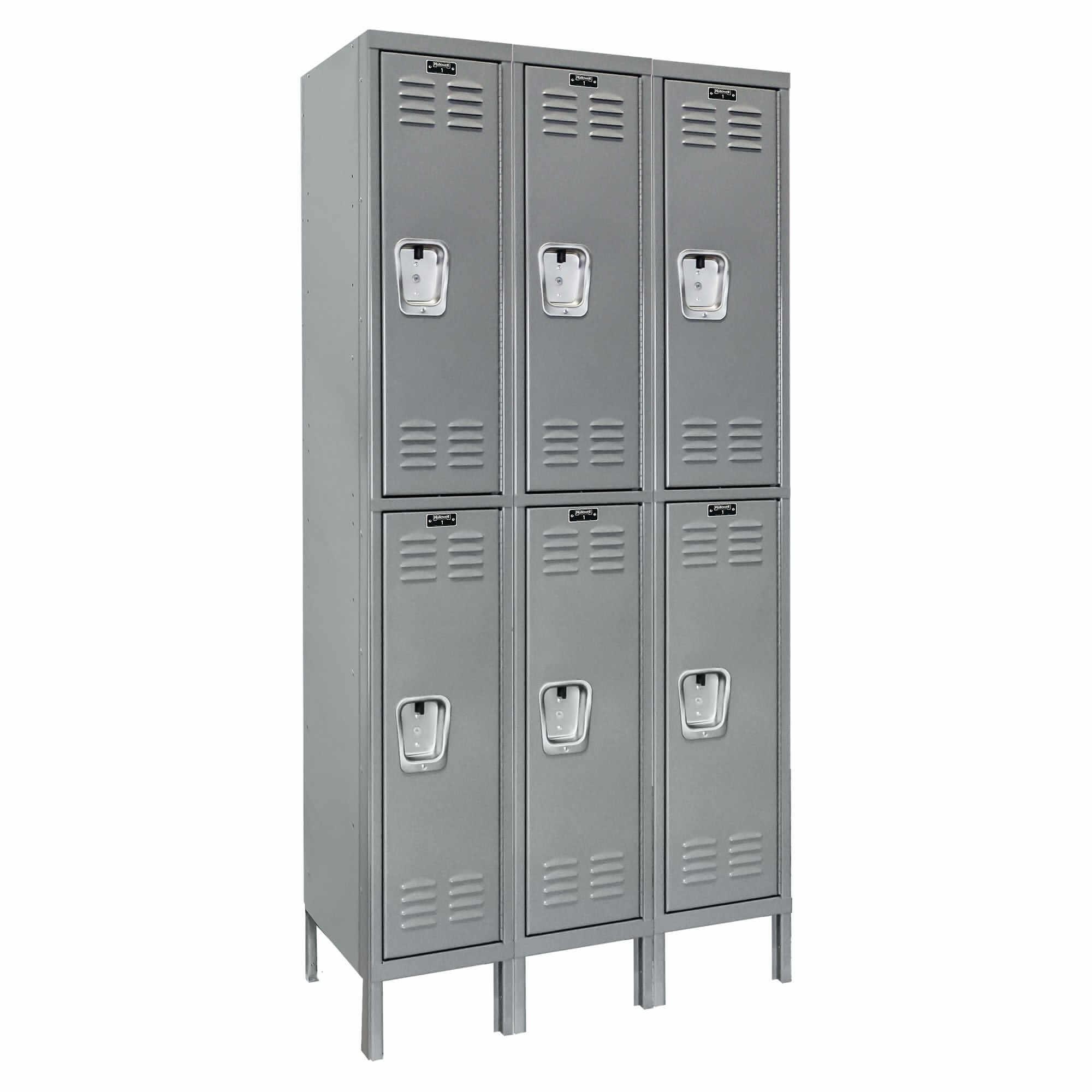 Hallowell Premium Louvered Steel Locker — 2 Tier, 3 Wide U3226-2HG YourLockerStore