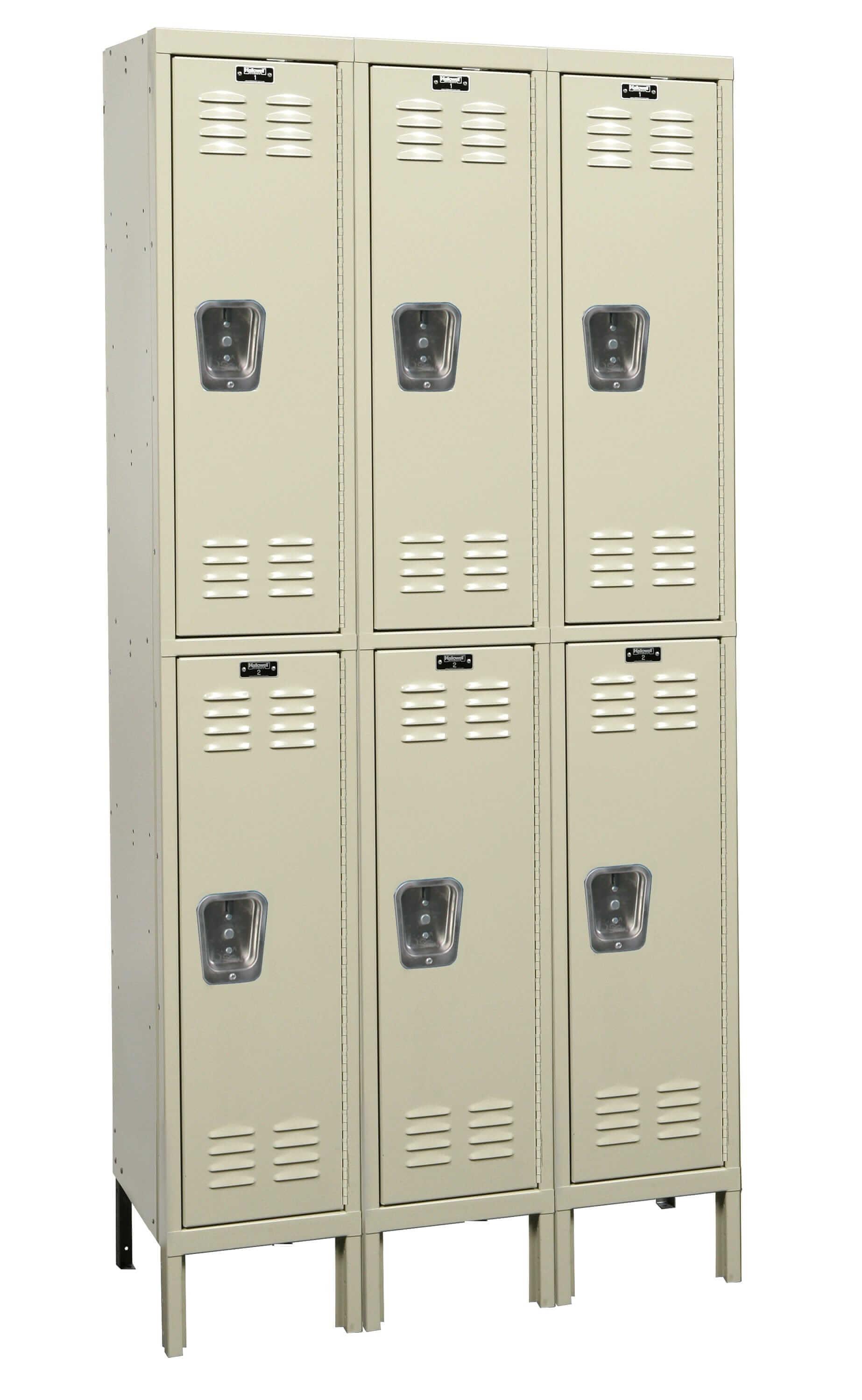 Hallowell Premium Louvered Steel Locker — 2 Tier, 3 Wide U3226-2PT YourLockerStore