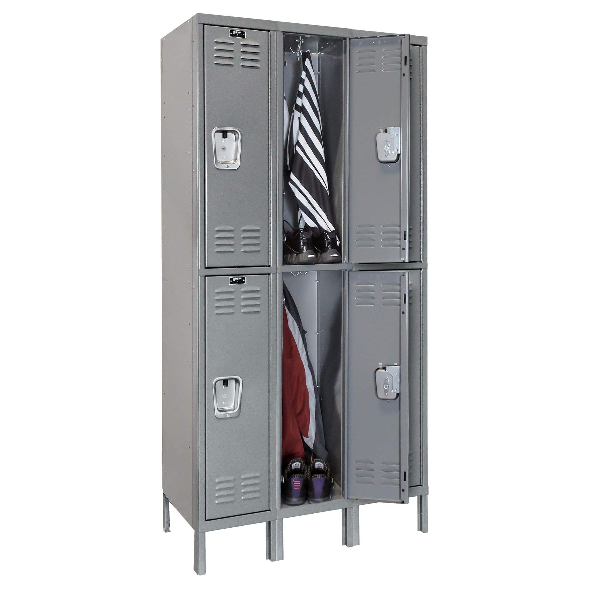 Hallowell Premium Louvered Steel Locker — 2 Tier, 3 Wide YourLockerStore