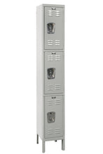 Load image into Gallery viewer, Hallowell Premium Louvered Steel Locker — 3 Tier, 1 Wide U1228-3PL YourLockerStore