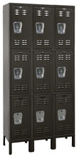 Load image into Gallery viewer, Hallowell Premium Louvered Steel Locker — 3 Tier, 3 Wide U3228-3ME YourLockerStore