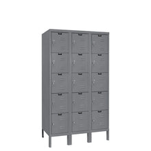 Load image into Gallery viewer, Hallowell Premium Louvered Steel Locker — 5 Tier, 3 Wide U3226-5HG YourLockerStore