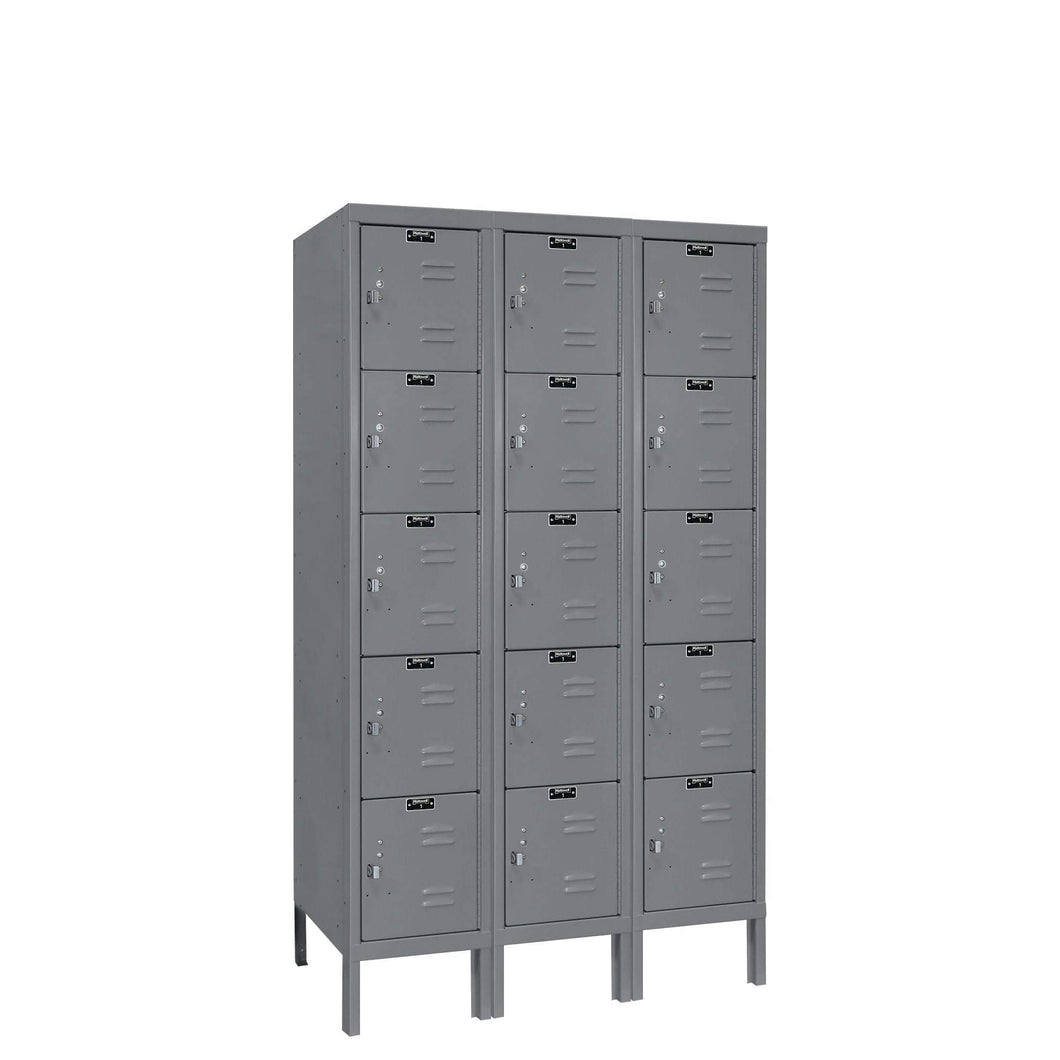 Hallowell Premium Louvered Steel Locker — 5 Tier, 3 Wide U3226-5HG YourLockerStore