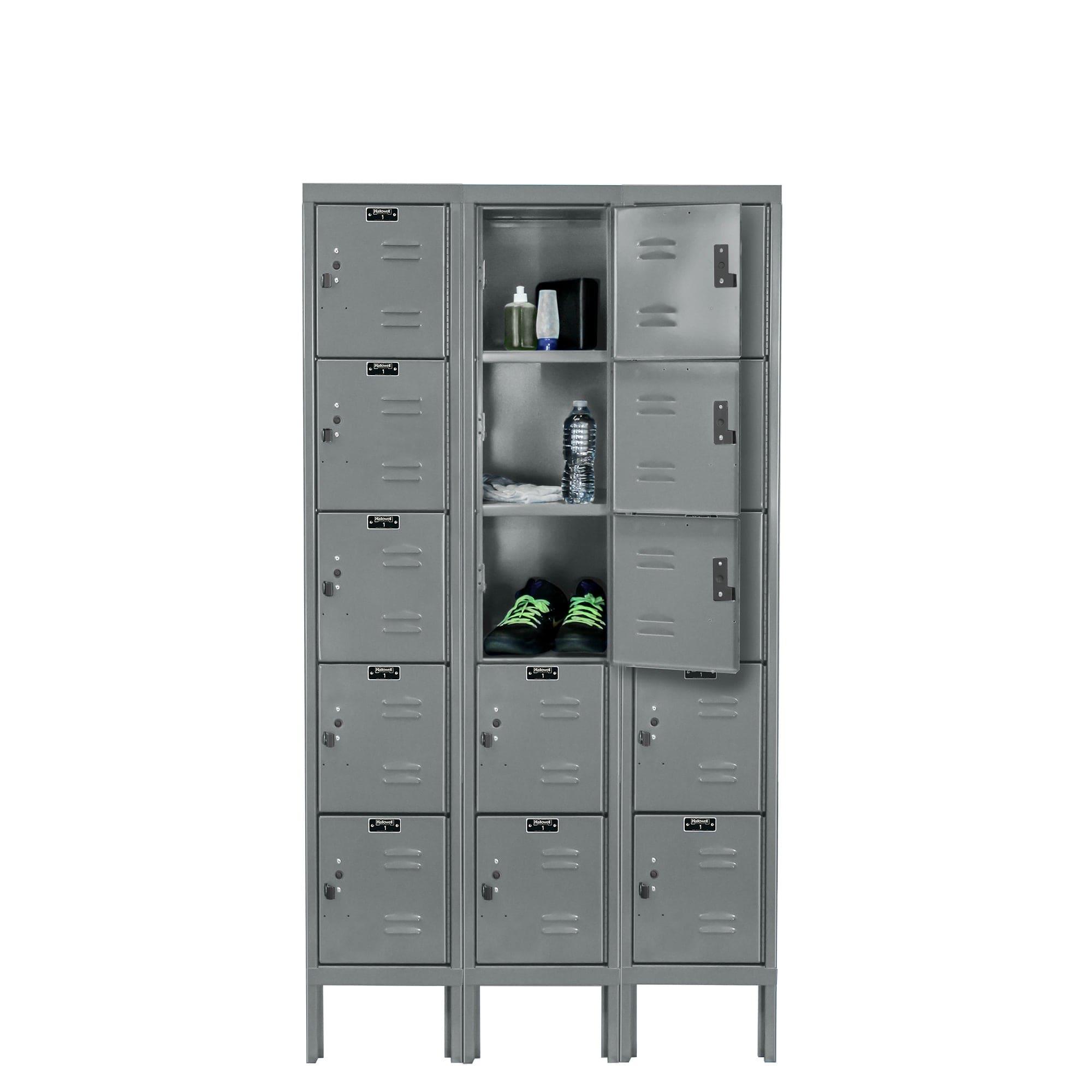 Hallowell Premium Louvered Steel Locker — 5 Tier, 3 Wide YourLockerStore